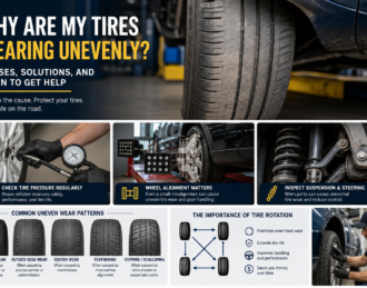 uneven tire wear infographic