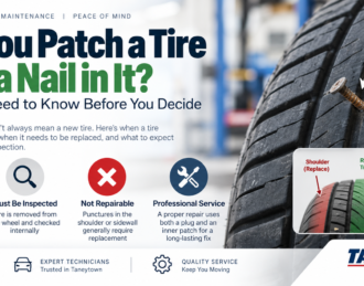 can you patch a tire with a nail in it